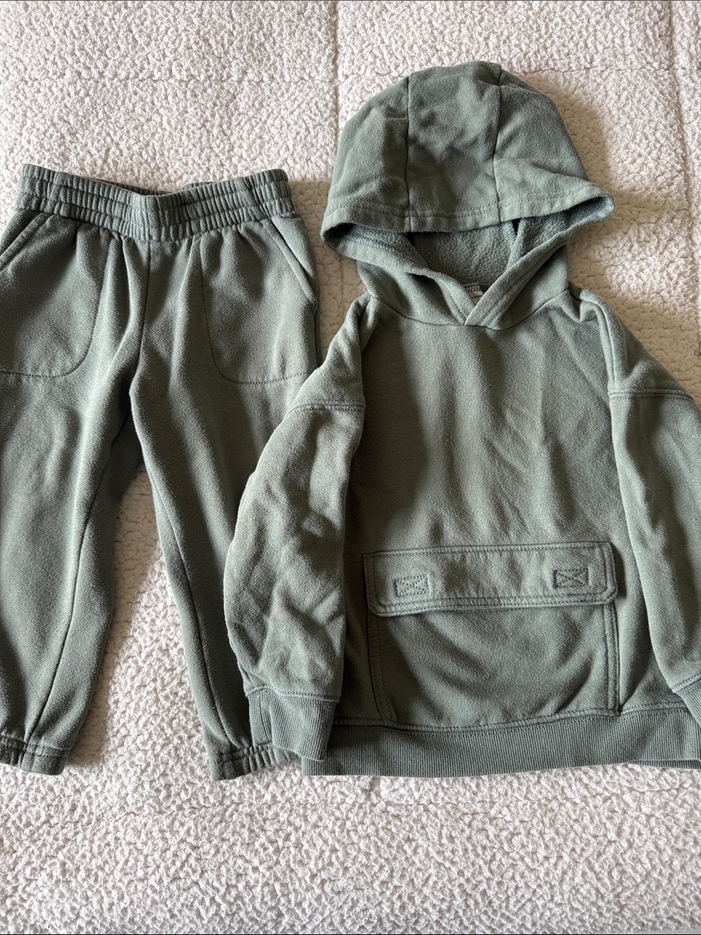 Carter's Olive Green Hoodie and Jogger Set